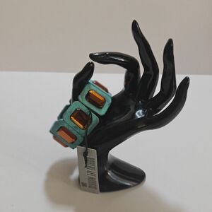 Robert Lee Morris Soho Turquoise & Amber Bracelet